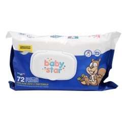 72 Salviette detergenti e idratanti