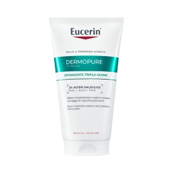 Eucerin Dermopure Clinical - Detergente Tripla Azione per Pelle Acneica 150 ml