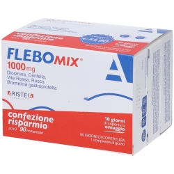 Flebomix 1000 Mg - Integratore per microcircolo e drenaggio liquidi 90 Compresse