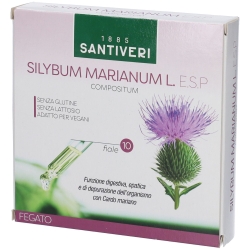 Silybum Marianum L Esp 10 fiale - Integratore per digestione, fegato e depurazione