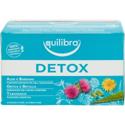 Equilibra Detox  15 filtri da 2 gr - Integratore per la depurazione e il drenaggio