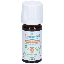 Puressentiel Olio Essenziale Rosmarino Canforato Bio 10 ml - Integratore per le funzioni epatiche