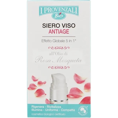 I Provenzali Siero viso antiage - Effetto globale 5 in 1 all'olio di Rosa Mosqueta 30  (Confezione Danneggiata)