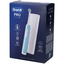 Oral B Pro Series 1 - Spazzolino Elettrico Travel Edition Blu