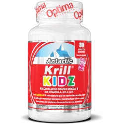 Optima Naturals Antartic Krill Kids 30 Orsetti Gommosi Gusto Agrumi - Integratore immunostimolante