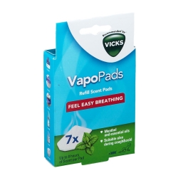Vicks 7 VapoPads Mentolo e Oli Essenziali