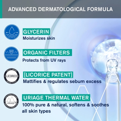 Uriage Crema Solare Viso 50+ SPF Fluido Hyseac 50 ml ( confezione danneggiata)