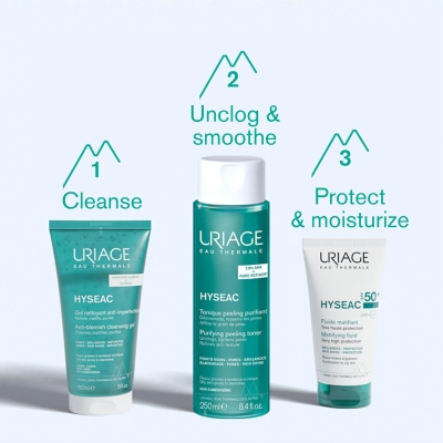 Uriage Crema Solare Viso 50+ SPF Fluido Hyseac 50 ml ( confezione danneggiata)