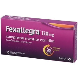 Fexallegra 120 mg - Medicinale Antistaminico 10 compresse rivestite con film