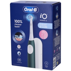 Oral-B Clean & Care iO 2 - Spazzolino Elettrico Forest Green + Travel Case