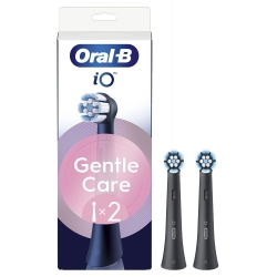 Oral-b iO Series Gentle Care - 2 Testine di Ricambio - Nero