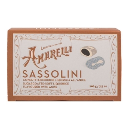 Sassolini - Confetti Morbidi di Liquirizia All'Anice 100 gr
