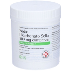 Sodio Bicarbonato 500mg Per Acidità Gastrica 1000 Compresse