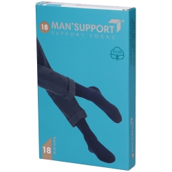 Gloria Med Man Support - Gambaletto Cotone 18 Den (18-20 mmHg) - Taglia 3 Bianco