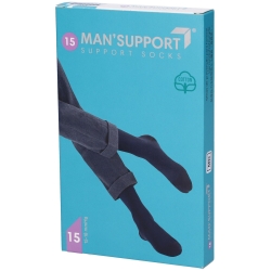 Gloria Med Man'Support 15 - Gambaletto Cotone (15-18 mmHg) - Taglia 3 Antracite