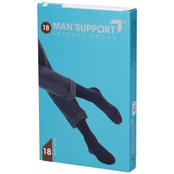 Gloria Med Man Support 18 - Gambaletto Cotone (18-20 mmHg) - Taglia 3 Blu