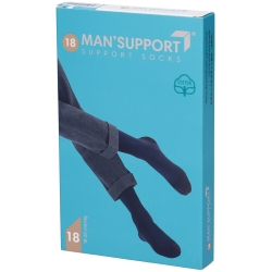 Gloria Med Man Support - Gambaletto Cotone (18-20 mmHg) - Taglia 2 Blu
