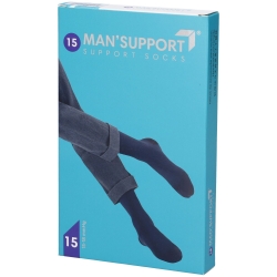 Gloria Med Man' Support 15 - Gambaletto Cotone 15 Den (15-18 mmHg) - Taglia 3 Nero