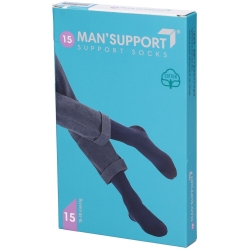 Gloria Med Man Support 15 - Gambaletto Cotone (15-18 mmHg) - Taglia 2 Antracite