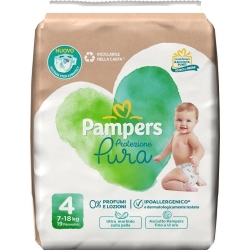 Pampers Protezione Pura - 19 Pannolini Taglia 4 (7-18 kg)