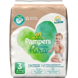 Pampers Protezione Pura - 22 Pannolini Taglia3 (4-9 kg)
