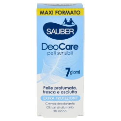 Sauber Deocare - Crema Deodorante Per Pelli Sensibili 35 ml