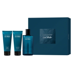 DAVIDOFF Cofanetto Cool Water - Eau de Toilette 125 ml + Gel Doccia 75 ml + Dopobarba 75 ml