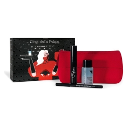 Diego Dalla Palma Ciglione Kit Eyes - Mascara Ciglione Nero + Matita Occhi N.01 + Struccante Bifasico + Pochette Rossa