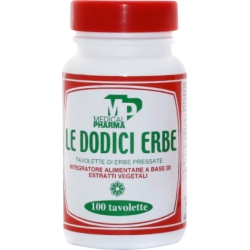 Dodici Erbe 100 Tavolette - Integratore Per Le Funzioni Intestinali