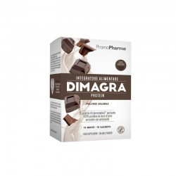 Dimagra Protein Cioccolato 10 Buste - Integratore di proteine per la massa muscolare