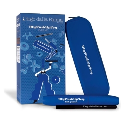 Diego Dalla Palma Mypushuptoy Lash Primer Kit - Mascara Primer Blu + Matita Occhi Nera N. 01 + Pochette Silicone Blu
