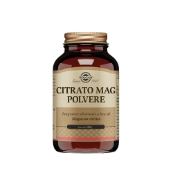 Solgar Citrato Mag Polvere 108 g - Integratore di Magnesio Citrato