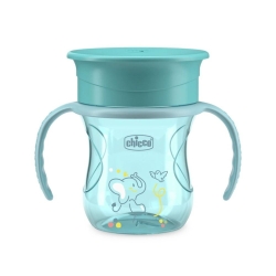 Chicco Perfect Cup 12M+ - Tazza 360° Colore Azzurro 200 ml