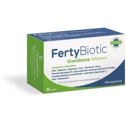 FertyBiotic Gravidanza Advance 30 Capsule - Integratore per la gravidanza e il feto
