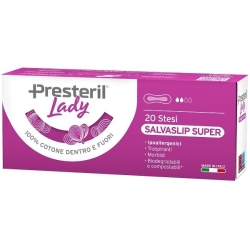 Presteril Lady - 20 Salvaslip in cotone sottili