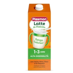 Plasmon Latte di Crescita 1-3 Anni Senza Lattosio Alta Digeribilità 1 L