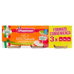 Plasmon Omogeneizzato alla mela - 3 Vasetti da 80 g
