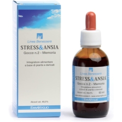 Stress&Ansia Gocce N.2 Memoria 50 ml - Integratore per la memoria e le funzioni cognitive