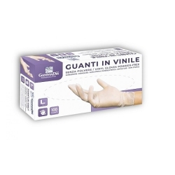 100 Guanti Vinile Senza Polvere Taglia M