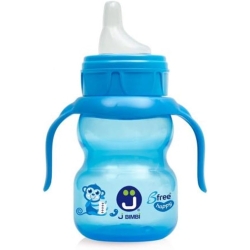 B Free Sippi - Prima Tazza Con Beccuccioin Silicone 6m+ Colore Blu 240 ml