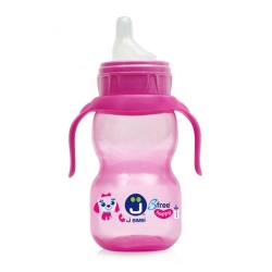 B Free Sippi 2 - Tazza con Beccuccio Anti-Otite 9m+ Colore Rosa 350 ml