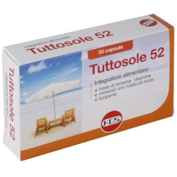 Kos Tuttosole 52 - Integratore per la protezione dallo stress ossidativo solare 30 Capsule