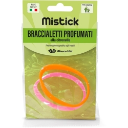 Marco Viti Mistick - 30 Braccialetti Profumati Repellenti alla Citronella per Bambini