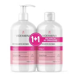 Vidermina Delygn - Detergente intimo delicato lenitivo e riequilibrante a pH neutro per mucose sensibili 2 x 500 ml