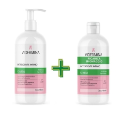 Vidermina Clx-attiva pH 5,5 - Detergente intimo delicato per igiene quotidiana 2 x 500 ml