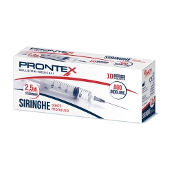 Prontex 10 Siringhe Sterili Monouso Da 2,5 ml