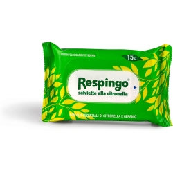 Respingo - 15 Salviette Citronella e Geranio Repellenti Insetti