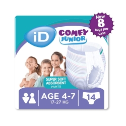 Serenity iD Comfy Junior - 14 Pannoloni a Mutandina (17-27 Kg) 4-7 Anni