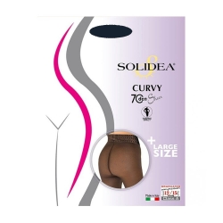 Solidea Curvy - Collant 70 Den (12-15 mmHg) Colore Blu Navy Taglia 4L-XL