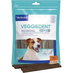Veggiedent Fr3sh S - 15 Stick Igiene Orale Cani 5-10 kg Contro Alito Cattivo Placca e Tartaro